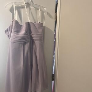 Elegant Lavender Strapless Dress
